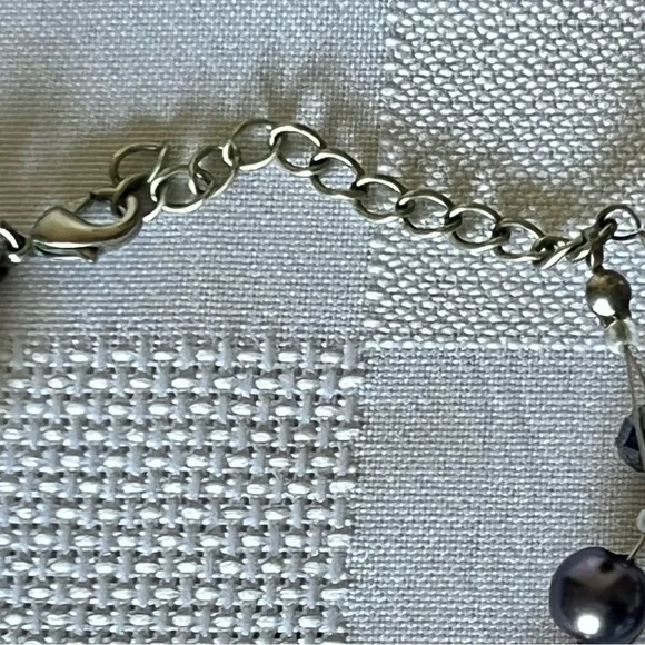 Purple Necklace and Earrings - Picture 7 of 8